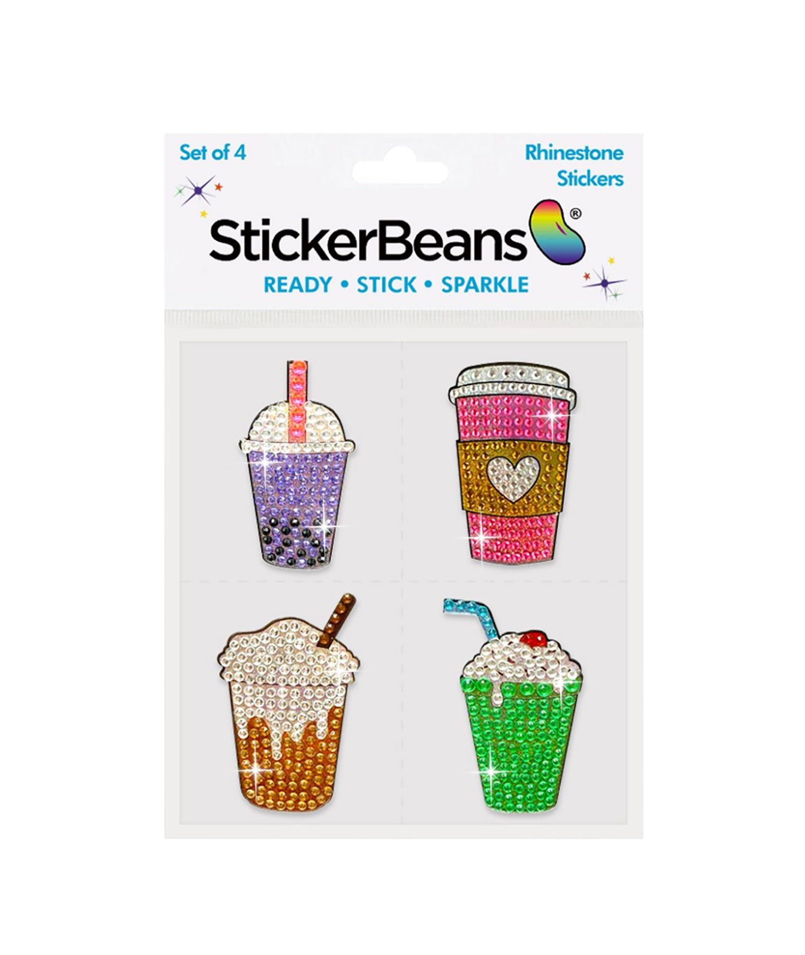 Sticker Beans Sip Sip Hooray Sticker 4 Pack