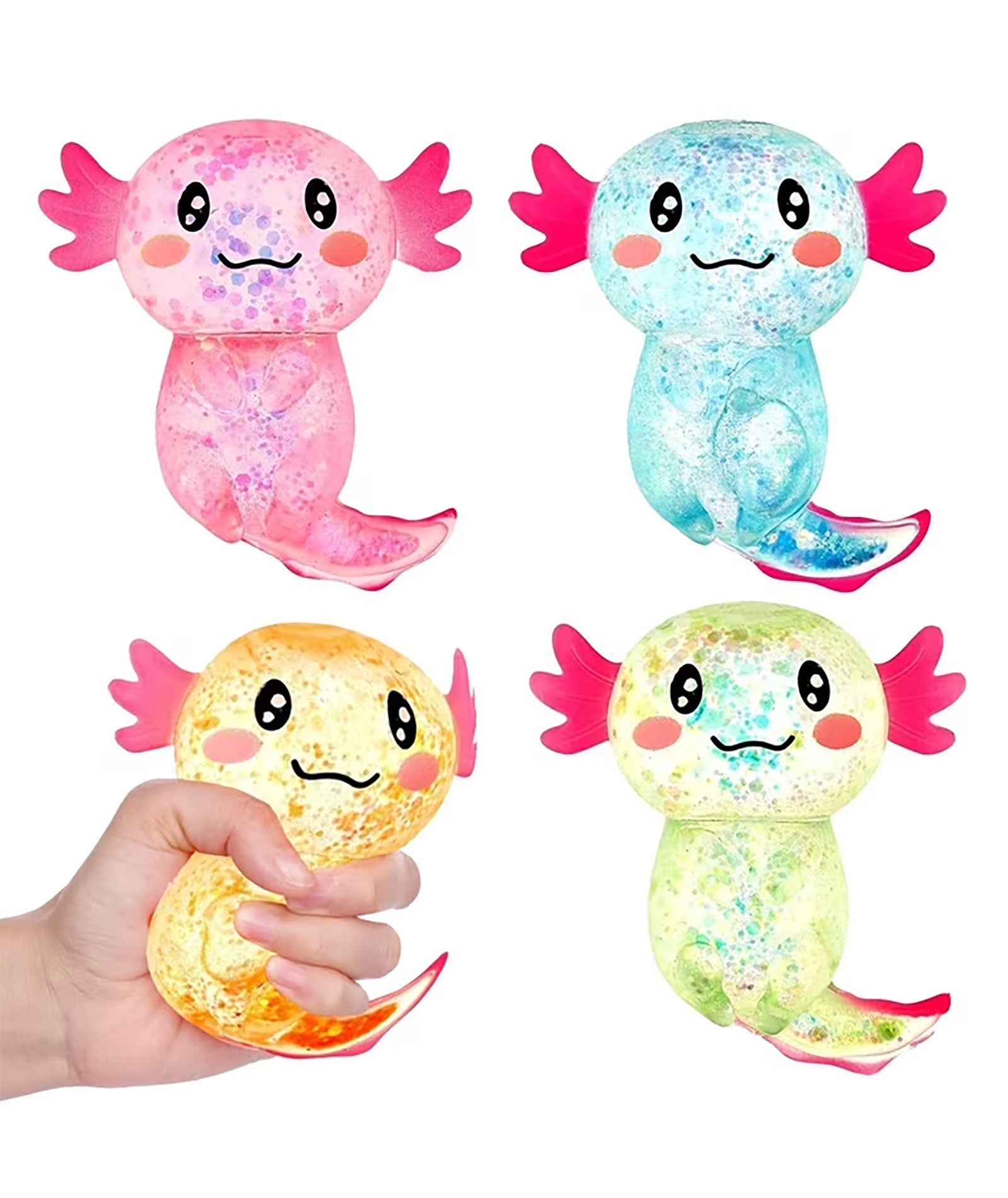 Frankie's Brand Squishy Axolotl Accessories Frankie's Exclusives Multi