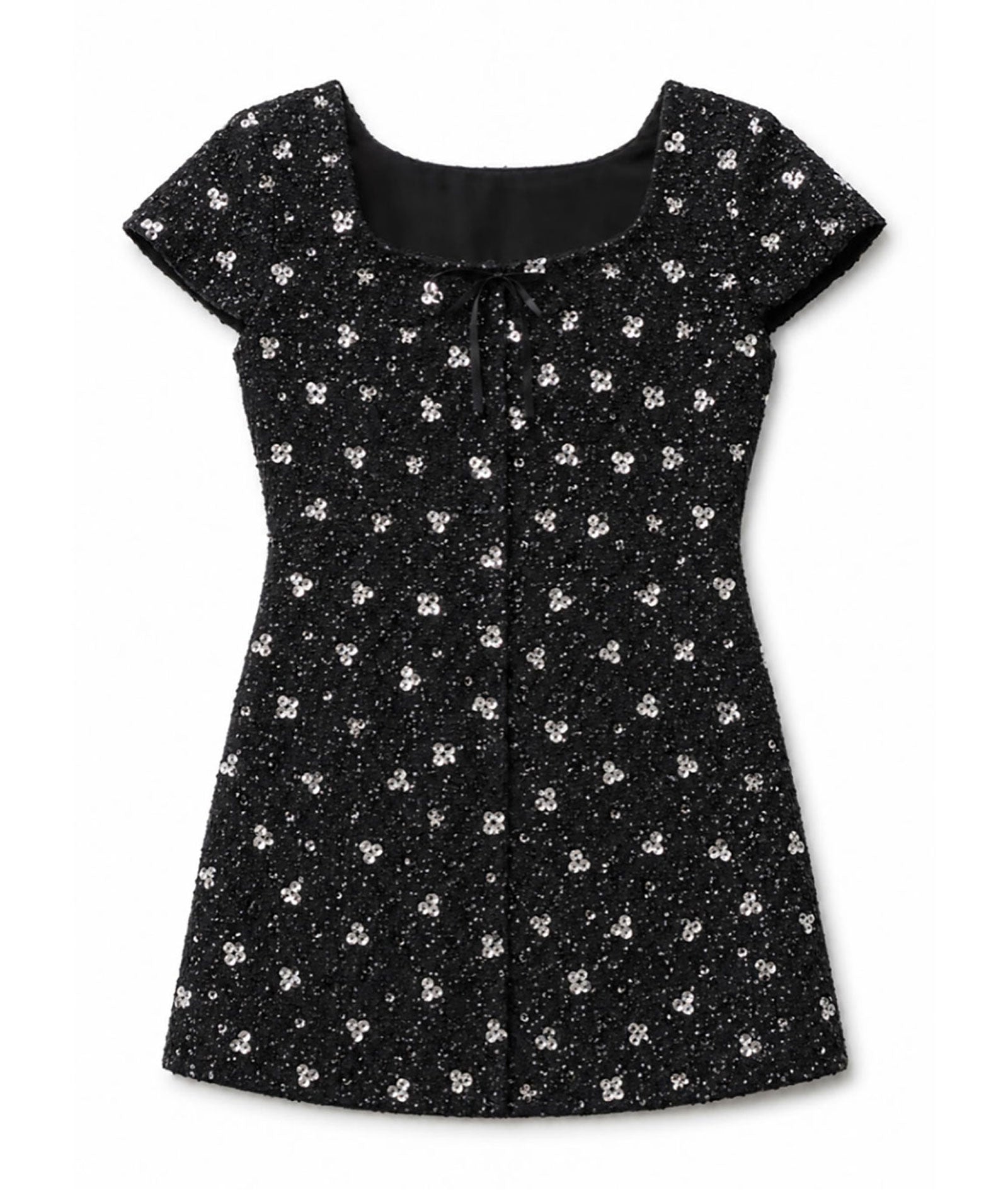 Theme Girls Zoe Cap Sleeve Boucle With Flowers