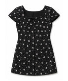 Theme Girls Zoe Cap Sleeve Boucle With Flowers Girls Special Dresses Theme-NYC Black Y/S (7/8)