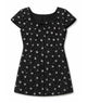 Theme Girls Zoe Cap Sleeve Boucle With Flowers Girls Special Dresses Theme-NYC Black Y/S (7/8)