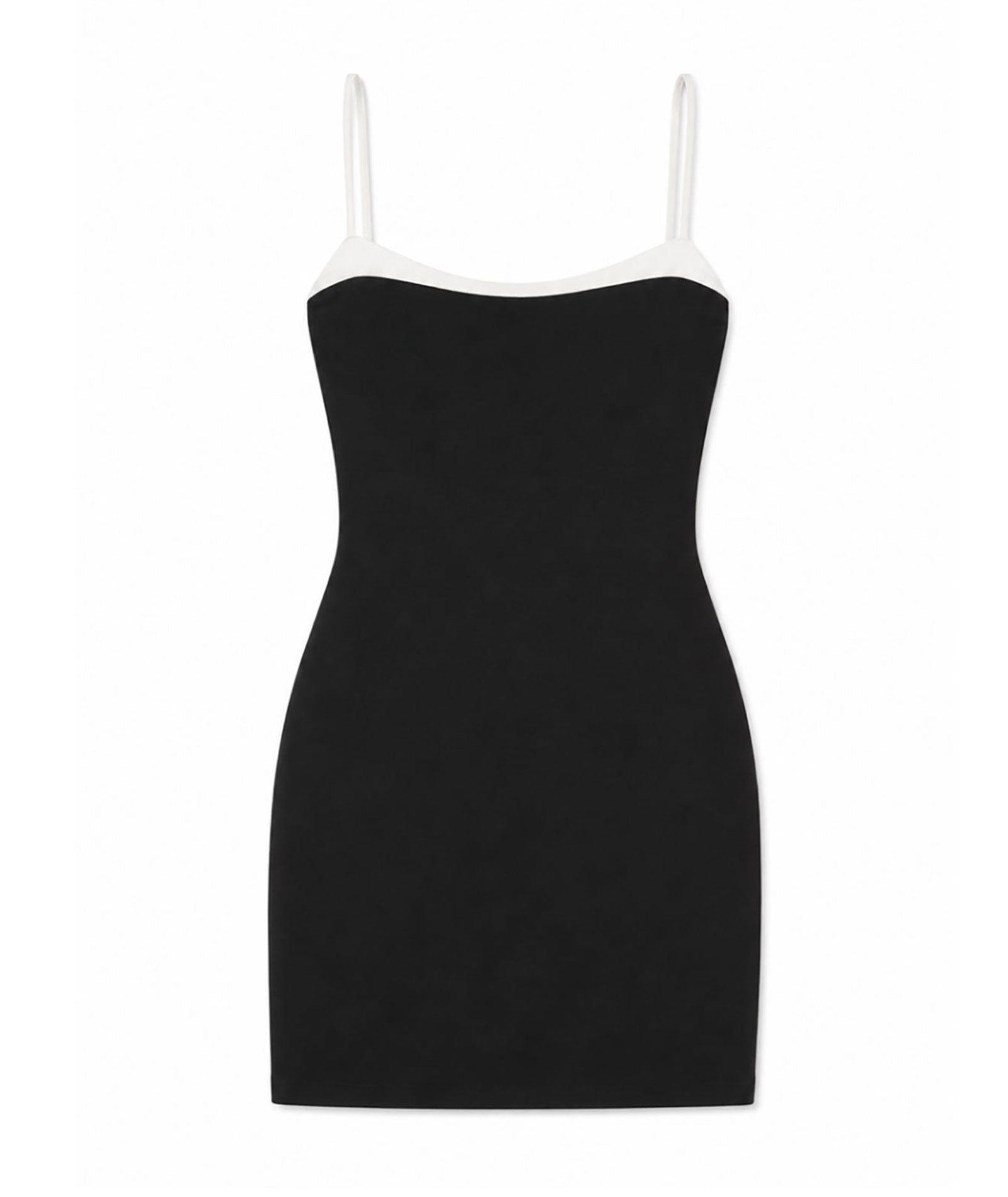 Theme Girls Char Black With White Satin Trim Dress