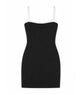 Theme Girls Char Black With White Satin Trim Dress