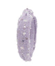 Bari Lynn Blair Tweed Sequin Pearl Knot Headband