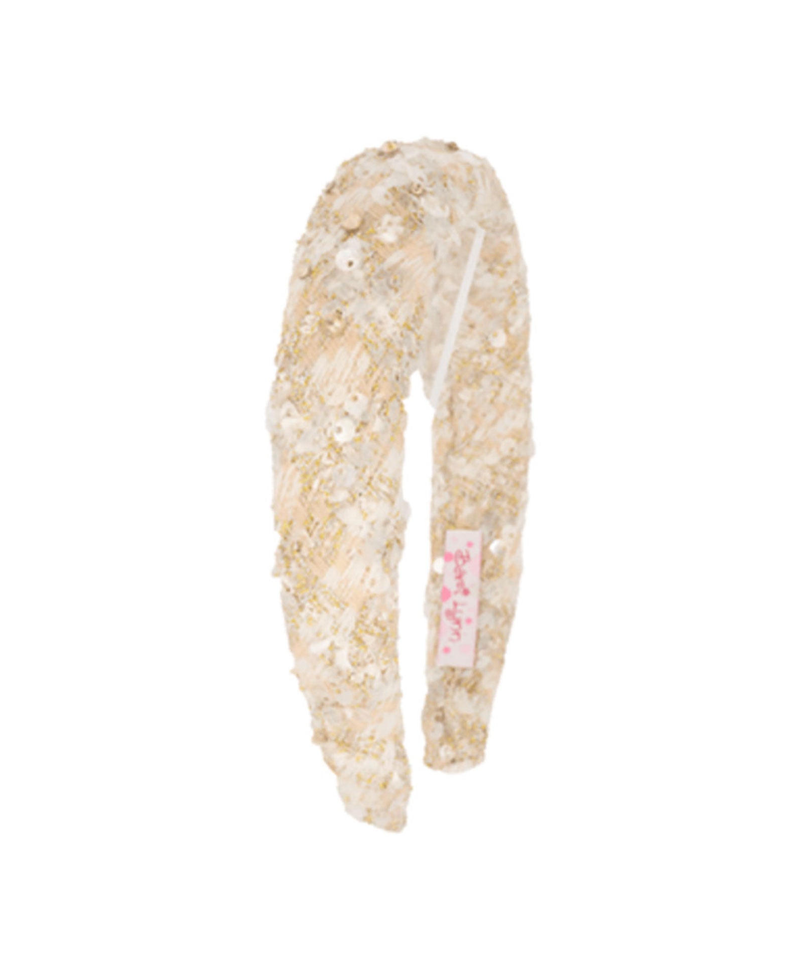 Bari Lynn Serena Tweed Sequin Knot Headband