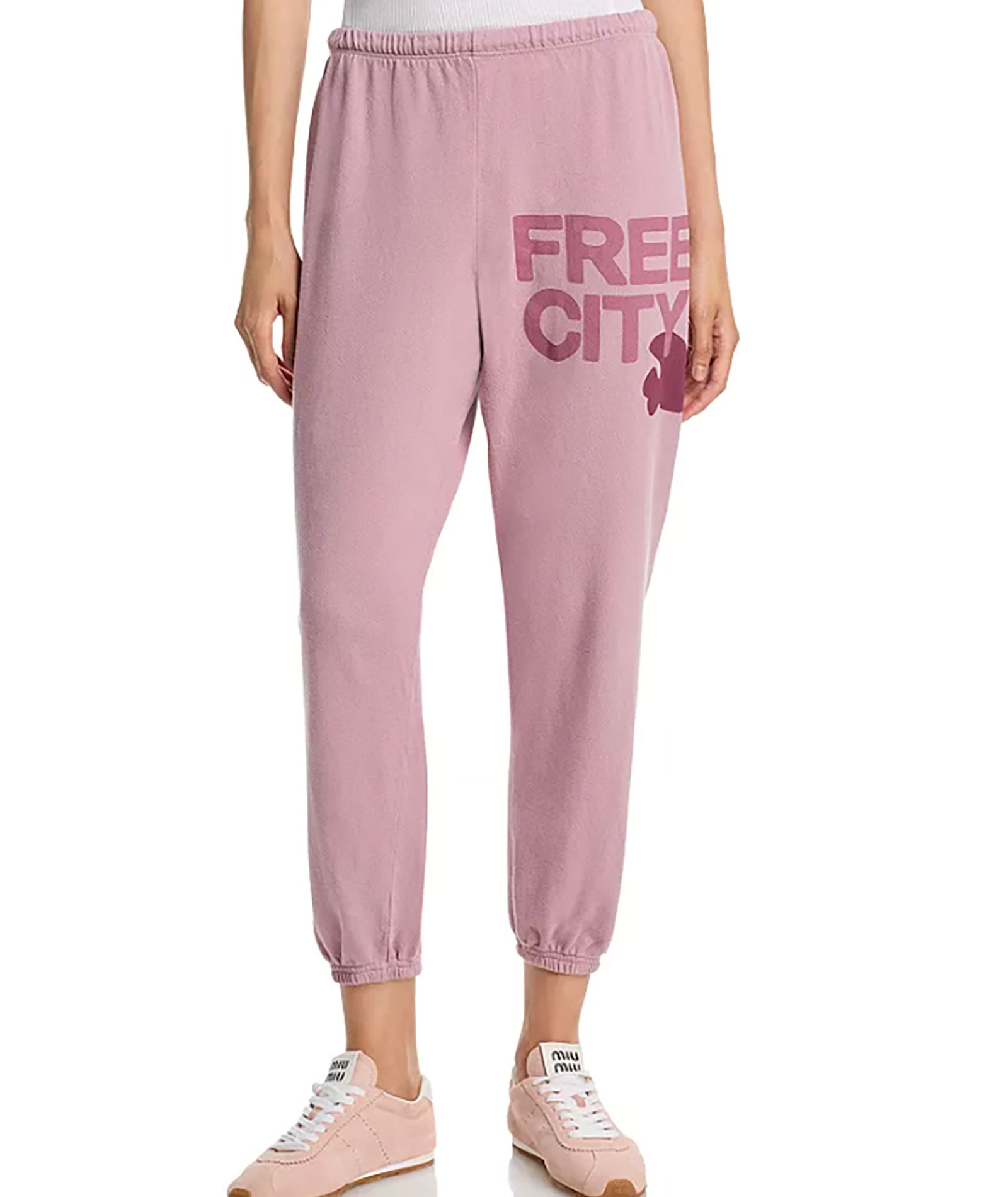 FREECITY Women Large Sweatpants Makeup