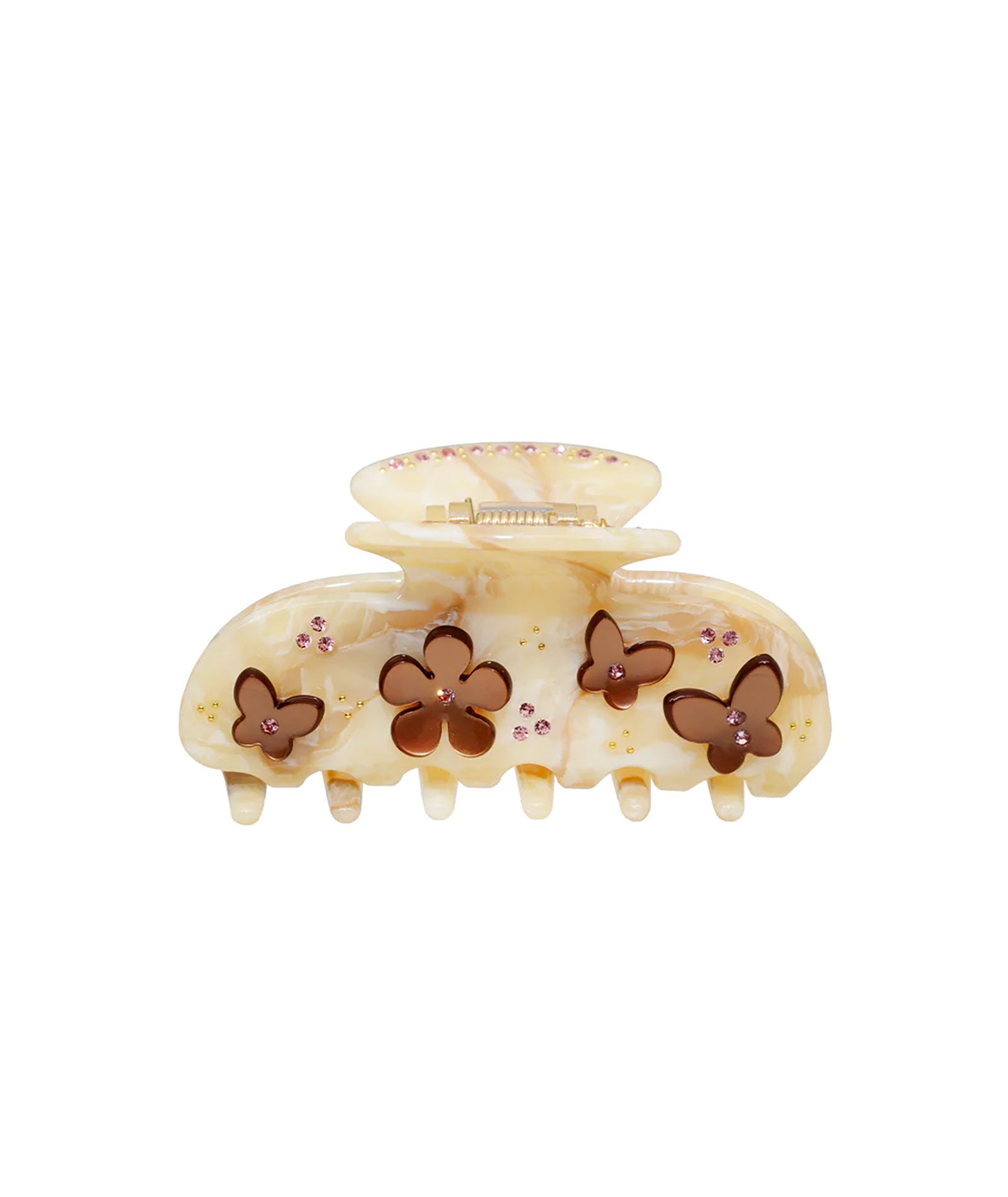 Emi Jay Sweetheart Clip in Cocoa Chantilly Angel Food Accessories Emi Jay Ivory