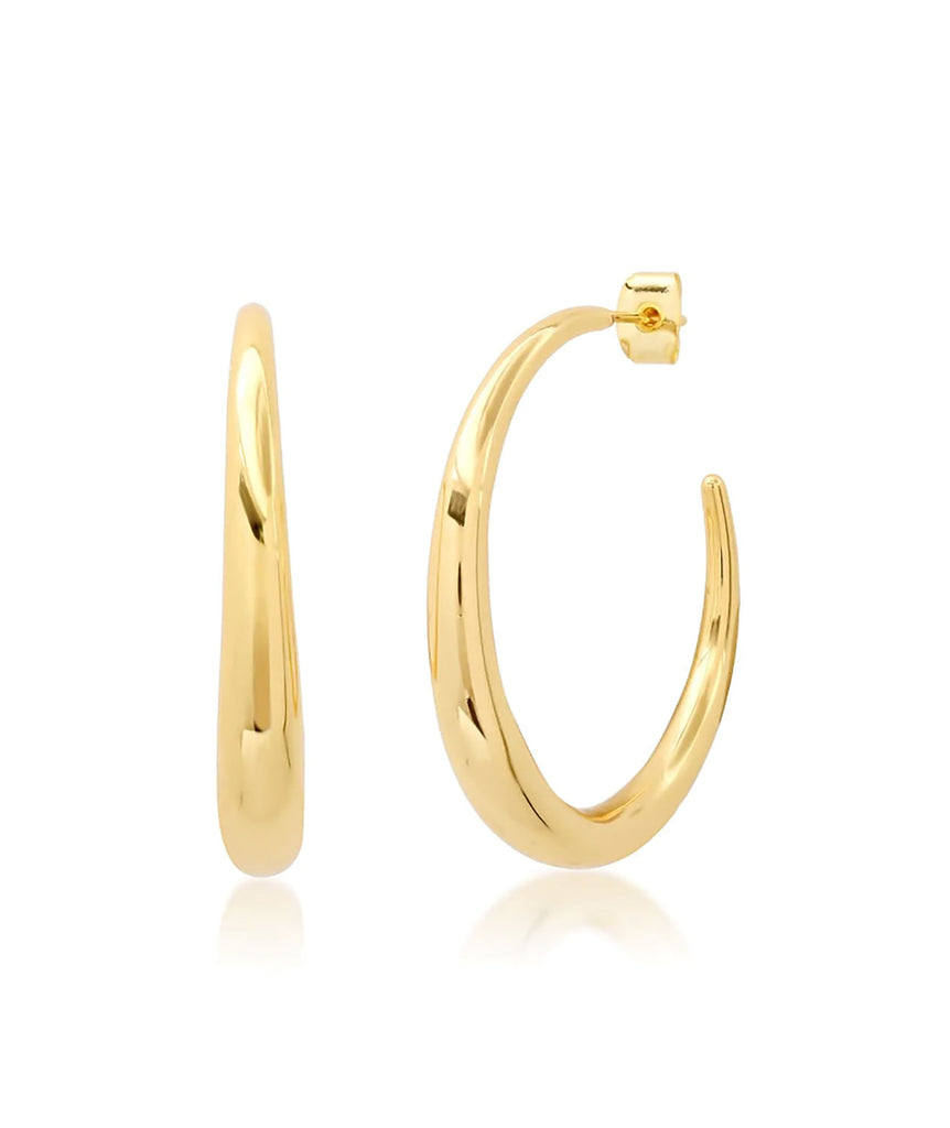 TAI Thin to Thick Medium Gold Hoops Jewelry - Trend TAI   