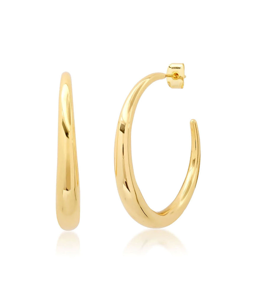 TAI Thin to Thick Medium Gold Hoops Jewelry - Trend TAI   