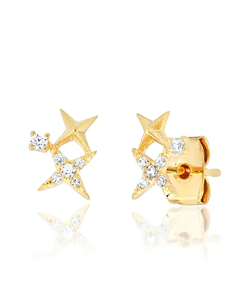 TAI Gold Star Cluster Studs Jewelry - Trend TAI   