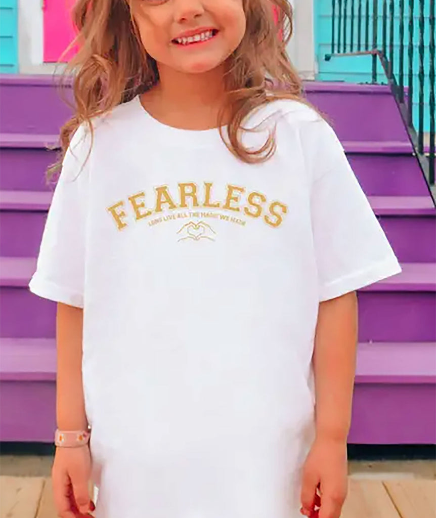 Taylor Swift Kids Fearless Album Tee Girls Casual Tops Frankie's Exclusives   