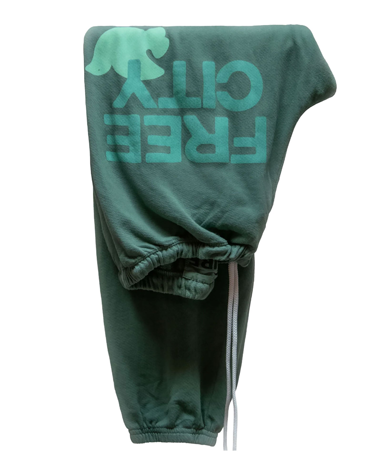 FREECITY Women Large Sweatpants Eat Green Womens Casual Bottoms FREECITY Green Juniors/Women XS