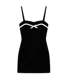 Katie J NYC Juniors Jayda Dress Womens Casual Dresses Katie J NYC Black/White Juniors/Women XS