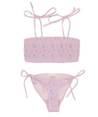 Love Shack Fancy Girls Asta Bikini Lilac Ice Accessories Love Shack Fancy Floral Y/7