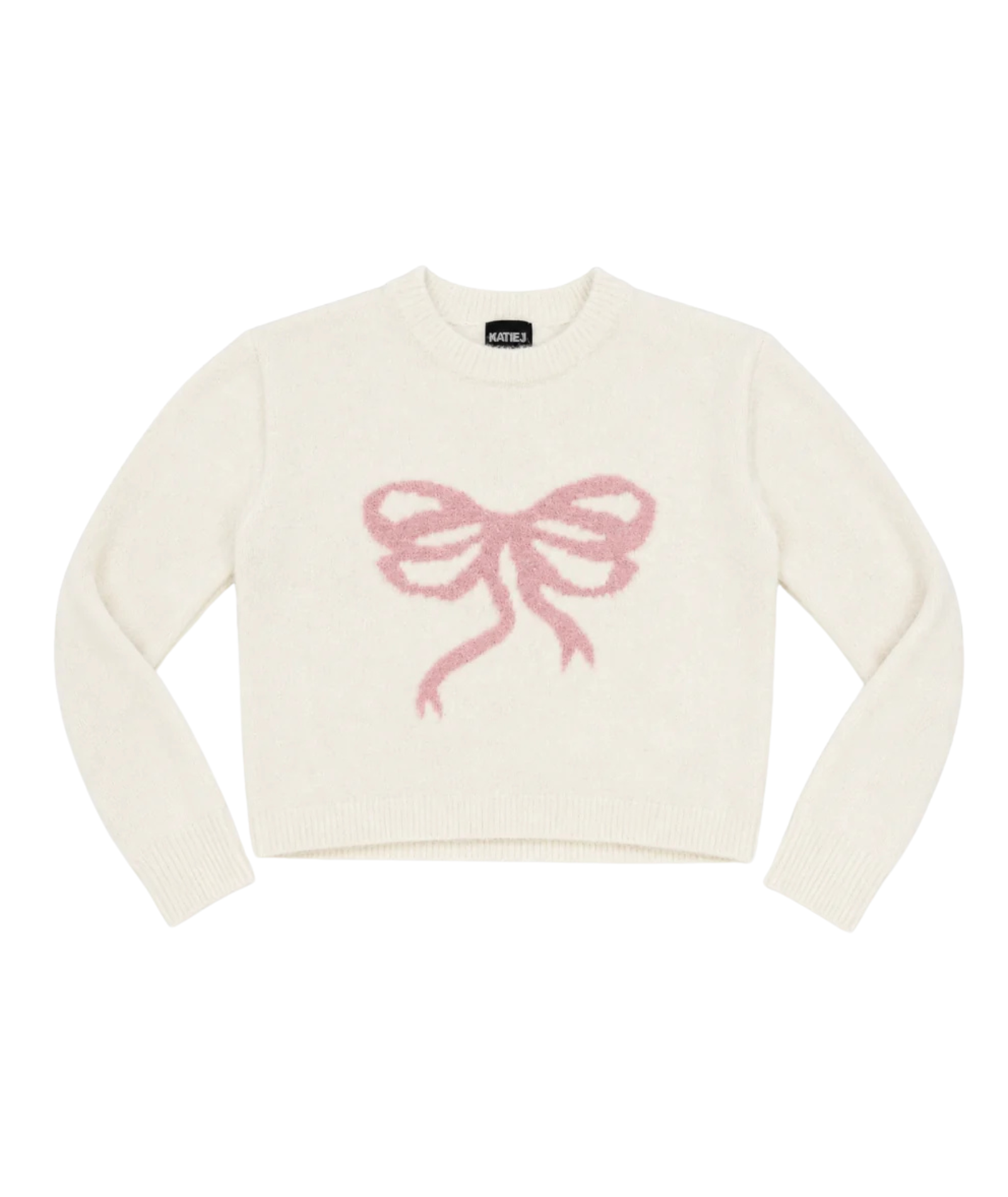 Katie J NYC Girls Maggie Pink Bow Sweater