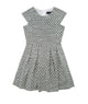 By Debra Girls Ali Black/White Boucle Cap Sleeve Box Pleat Dress Girls Special Dresses By Debra Black/White Y/XS (6X)