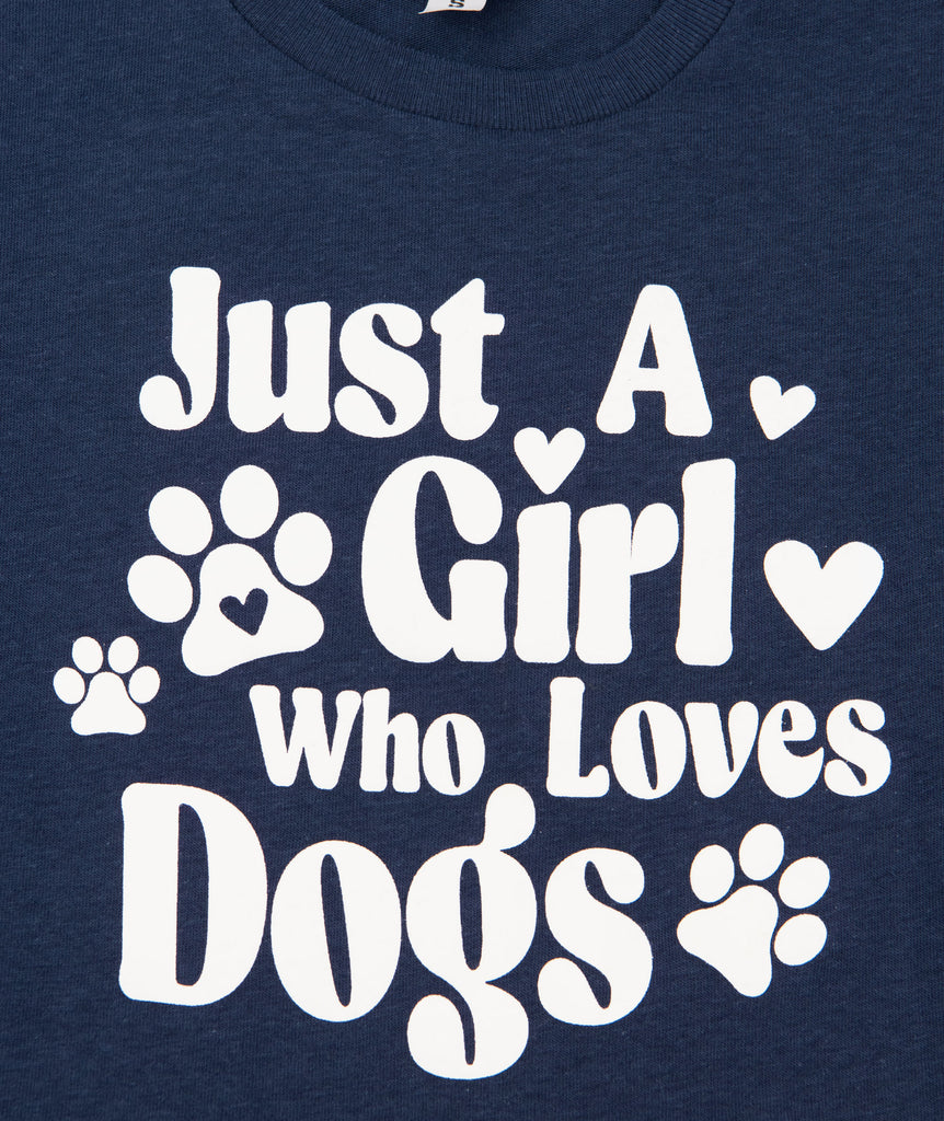Sub_Urban Riot Girls A Girl Who Loves Dogs Crop Tee Girls Casual Tops Sub_Urban Riot   
