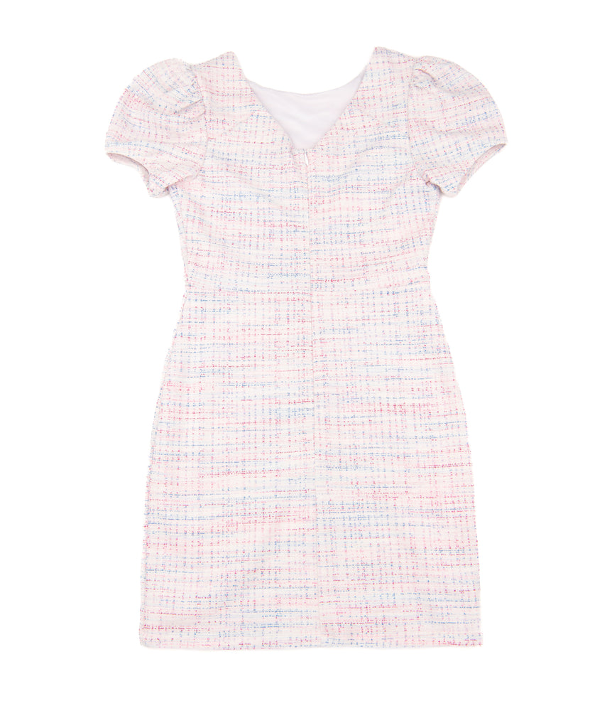 By Debra Girls Primary Tweed Puff Sleeve Sheath Dress Sale 2024 By Debra   