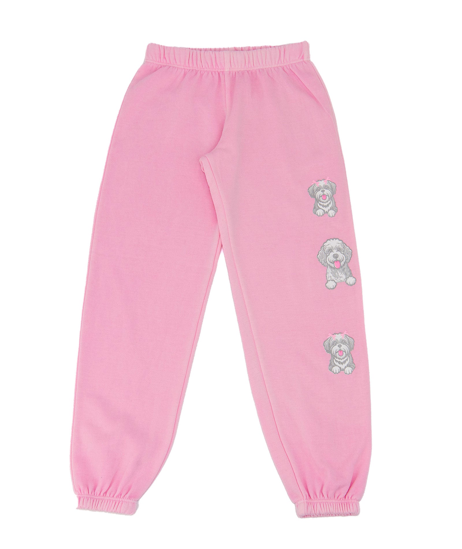 Firehouse Girls 3 Pups Sweatpants Ice Pink Girls Casual Bottoms Firehouse Ice Pink Y/4