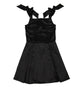 FBZ Girls Paola Sateen Tie Dress Distressed/seasonal girls FBZ Flowers By Zoe Black Y/S (7/8)