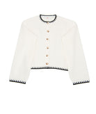 8apart Women Reed Stitch Collar Cardigan Womens Casual Tops 8apart