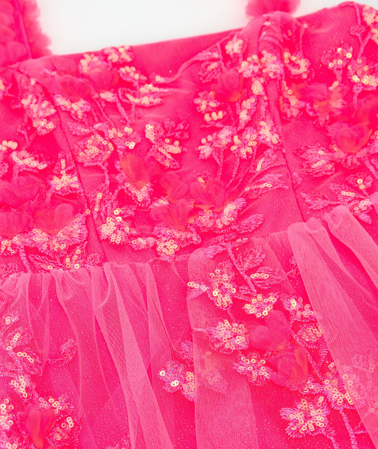 Jovani Girls Edie Flower Strap Hot Pink Party Dress Girls Special Dresses Jovani