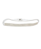 By Debra Girls Mini Pearl Elastic Belt Accessories By Debra White Y/S (7/8)