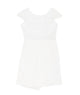 By Debra Girls Abigail White Boucle Envelope Sheath Dress Girls Special Dresses By Debra White Y/XS (6X)