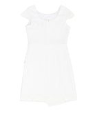 By Debra Girls Abigail White Boucle Envelope Sheath Dress Girls Special Dresses By Debra