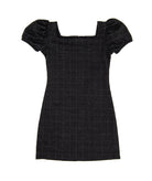 By Debra Girls Juliet Black Boucle Body Con Ruffle Sleeve Dress Girls Special Dresses By Debra Black Y/XS (6X)