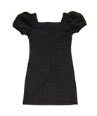 By Debra Girls Juliet Black Boucle Body Con Ruffle Sleeve Dress Girls Special Dresses By Debra