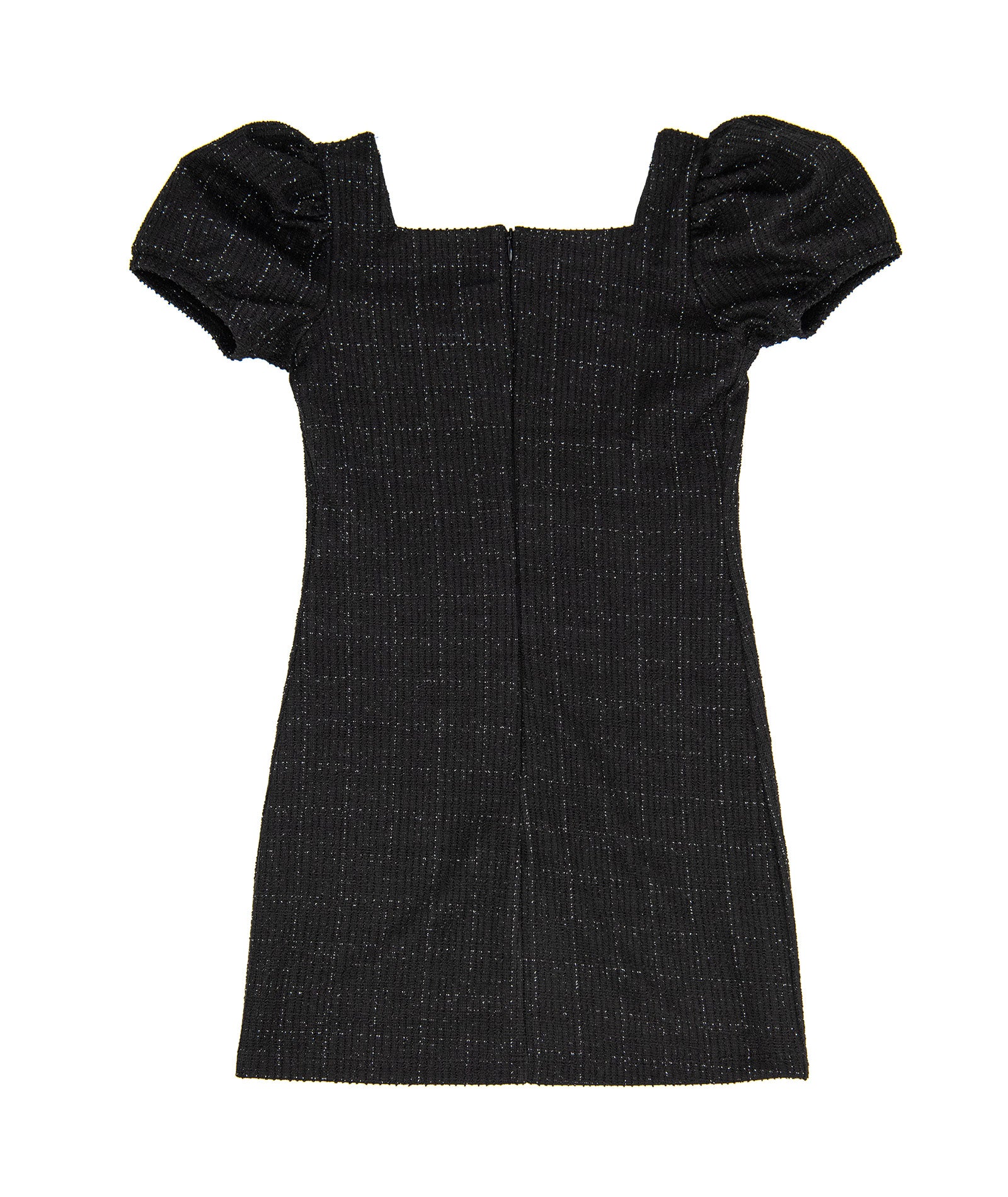 By Debra Girls Juliet Black Boucle Body Con Ruffle Sleeve Dress Girls Special Dresses By Debra
