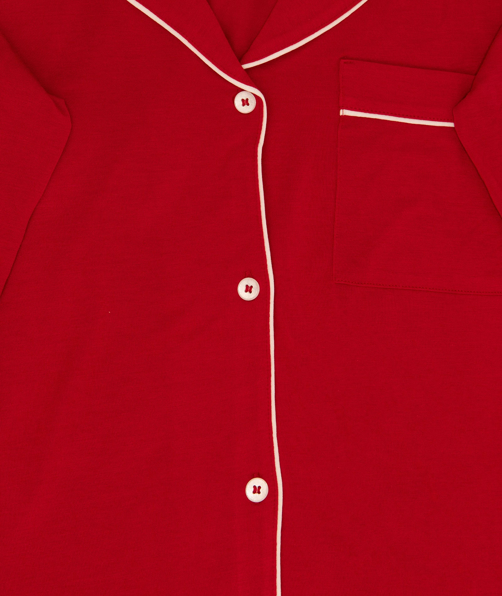 Eberjey Women Gisele Long PJ Set Holly Red/Ivory With Ribbon Accessories Eberjey