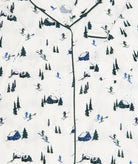 Eberjey Women Gisele Printed Long PJ Set Ski Chalet Ivory/Pine Accessories Eberjey