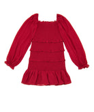 Katie J NYC Girls Laila Long Sleeve Georgette Dress Girls Casual Dresses Katie J NYC