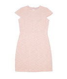 By Debra Girls Deb Pink/White Boucle Keyhole Back Sheath Dress Girls Special Dresses By Debra Pink Y/XS (6X)