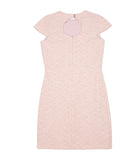 By Debra Girls Deb Pink/White Boucle Keyhole Back Sheath Dress Girls Special Dresses By Debra
