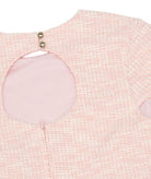 By Debra Girls Deb Pink/White Boucle Keyhole Back Sheath Dress Girls Special Dresses By Debra