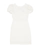 By Debra Girls Mia White/Silver Boucle Puff Sleeve Sheath Dress Girls Special Dresses By Debra White Y/XS (6X)