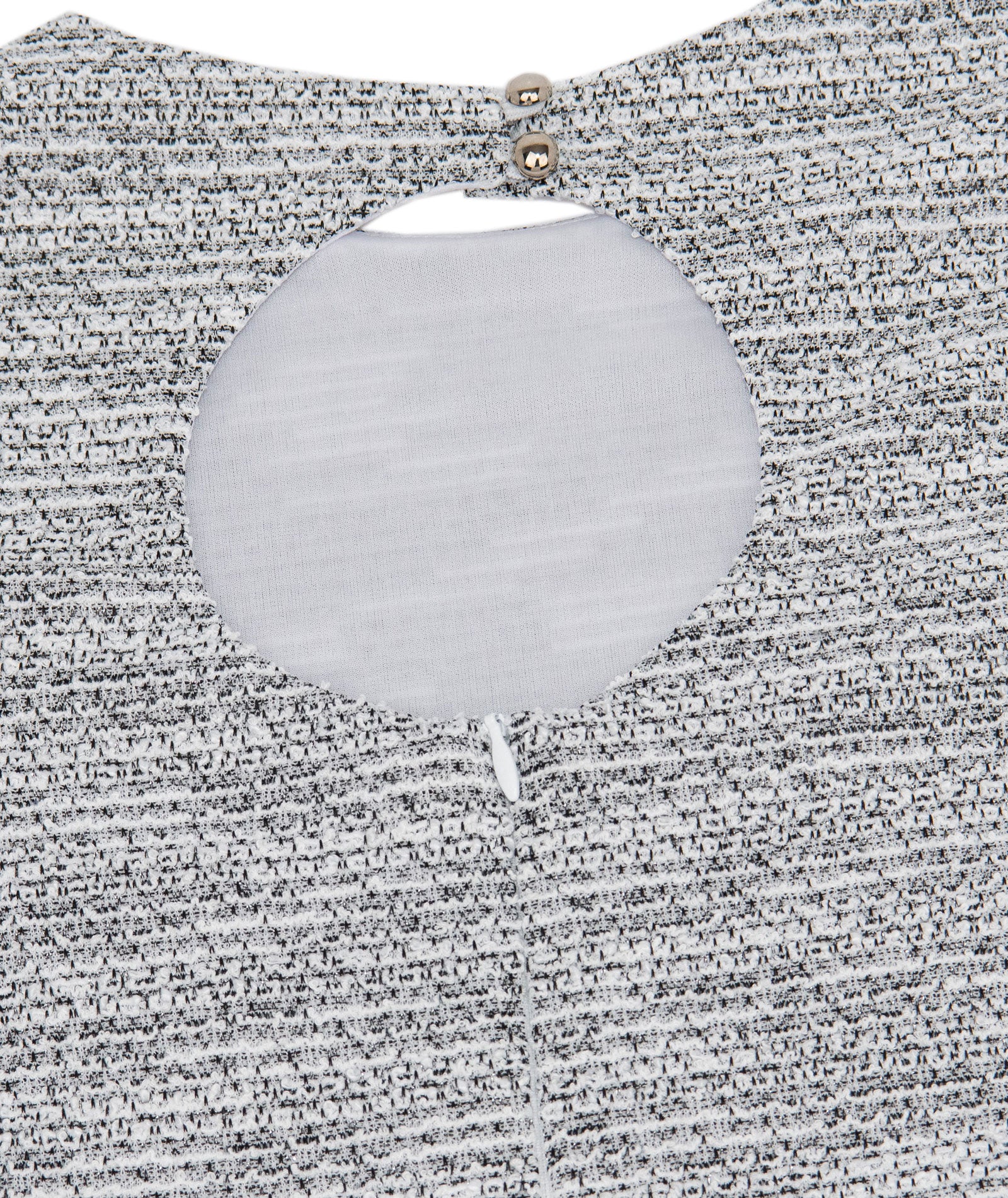 By Debra Girls Deb Black/White Boucle Keyhole Back Sheath Dress Girls Special Dresses By Debra