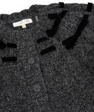 Love Shack Fancy Women Clementian Cardigan Dark Grey Melange Womens Casual Tops Love Shack Fancy