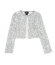 FBZ Girls North Sequin Jacket Distressed/seasonal girls FBZ Flowers By Zoe Silver Y/S (7/8)