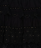 Love Shack Fancy Women Ruffle Mini Skirt Black Womens Casual Bottoms Love Shack Fancy