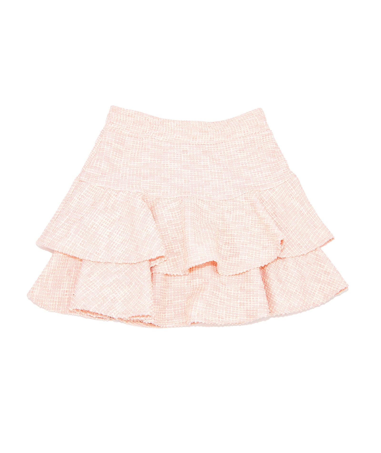 By Debra Girls Ivy Pink Boucle Ruffle Skirt Girls Special Bottoms By Debra
