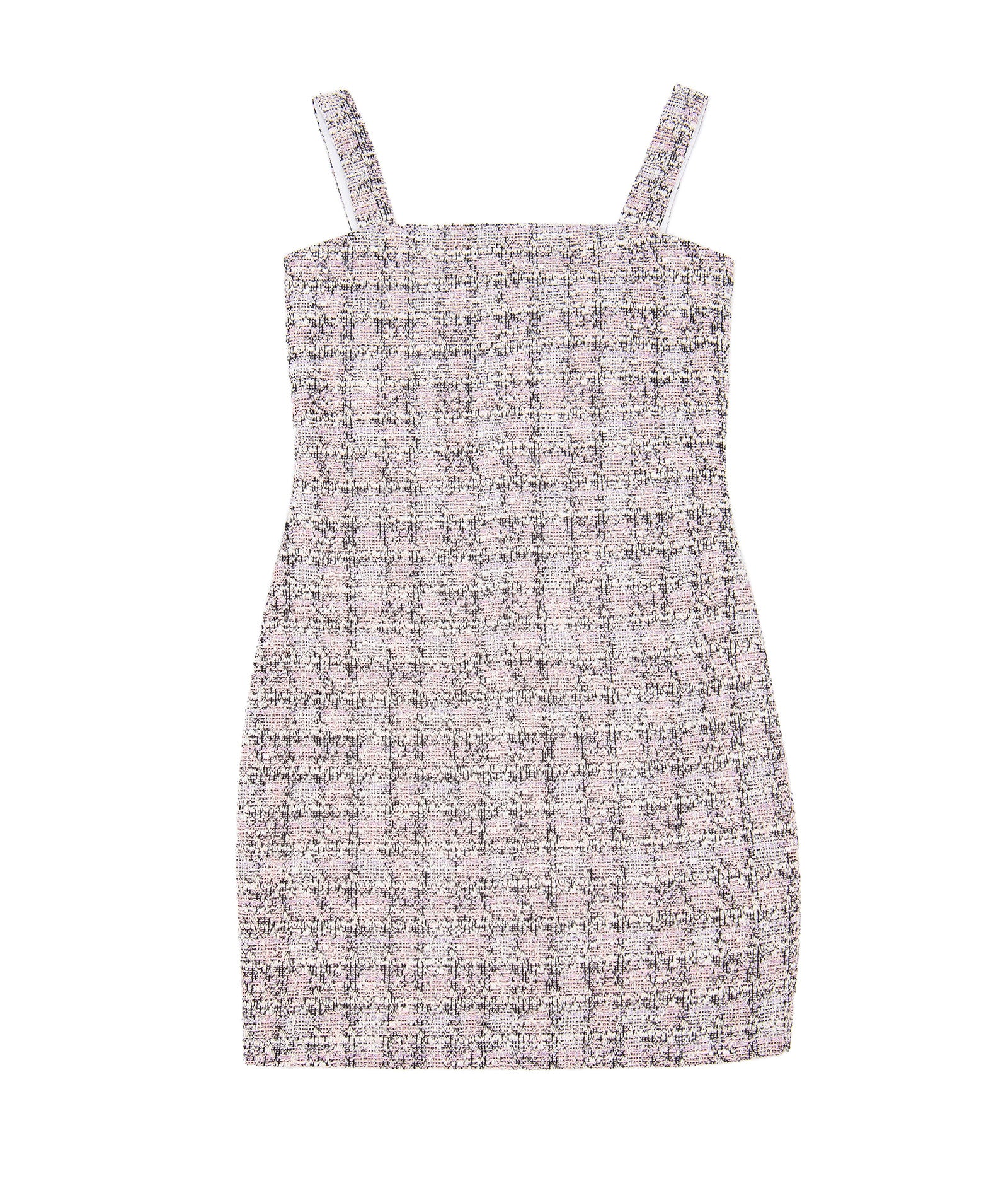 By Debra Girls Cara Pink/Black/White Boucle Straight Strap Dress Girls Special Dresses By Debra Pink Y/XS (6X)