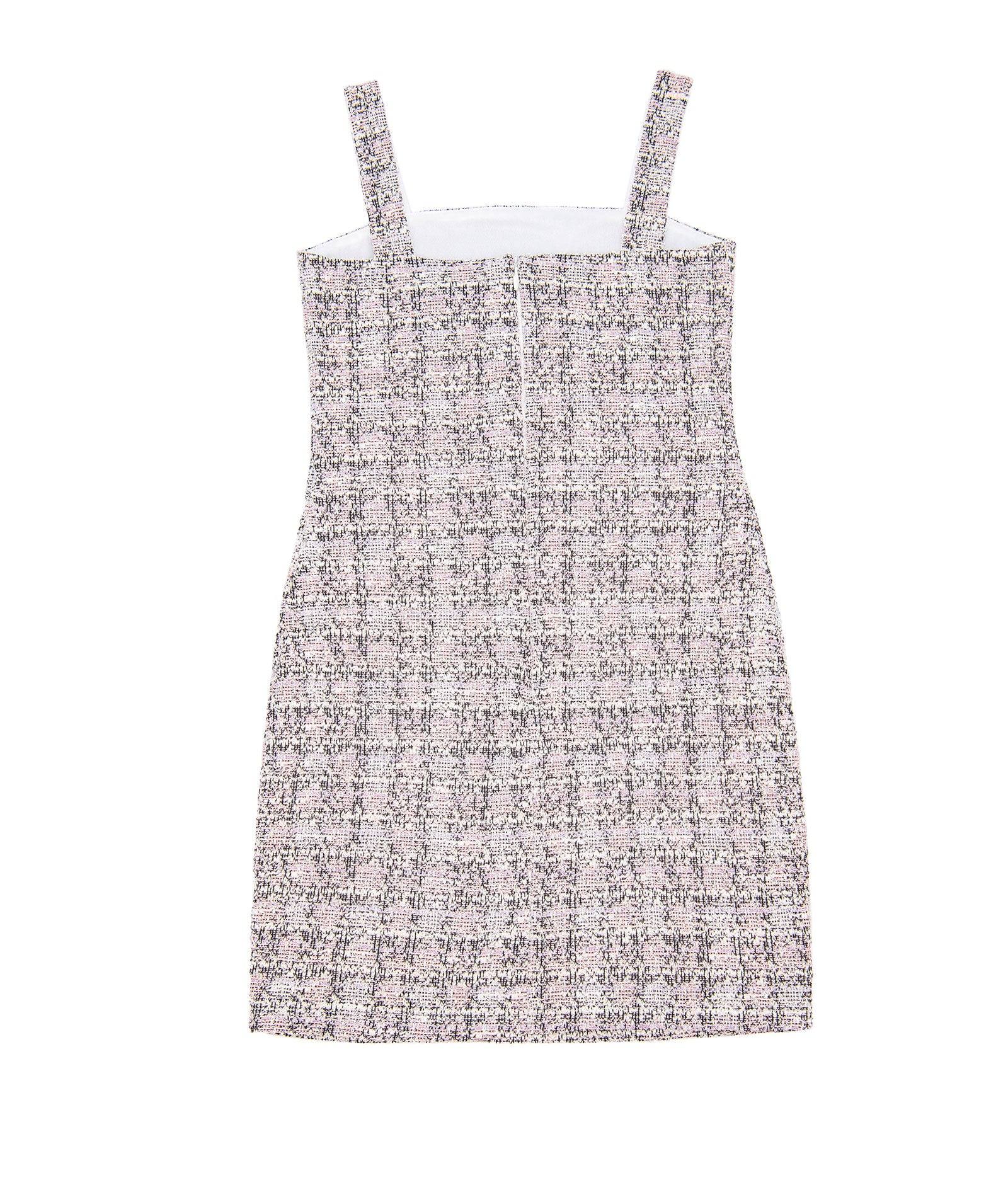 By Debra Girls Cara Pink/Black/White Boucle Straight Strap Dress Girls Special Dresses By Debra