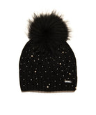 Pearl and Crystal Winter Hat Women Accessories Bari Lynn Black Juniors/Women One Size Fits Most