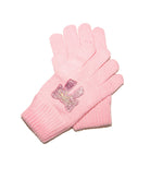 Bari Lynn Crystal Bow Winter Gloves Accessories Bari Lynn Pink One Size Fits Most (Y/7-Y/14)