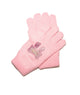 Bari Lynn Crystal Bow Winter Gloves Distressed/seasonal accessories Bari Lynn Pink One Size Fits Most (Y/7-Y/14)