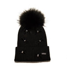 Bari Lynn Velour Bows Winter Hat Accessories Bari Lynn Black One Size Fits Most (Y/7-Y/14)